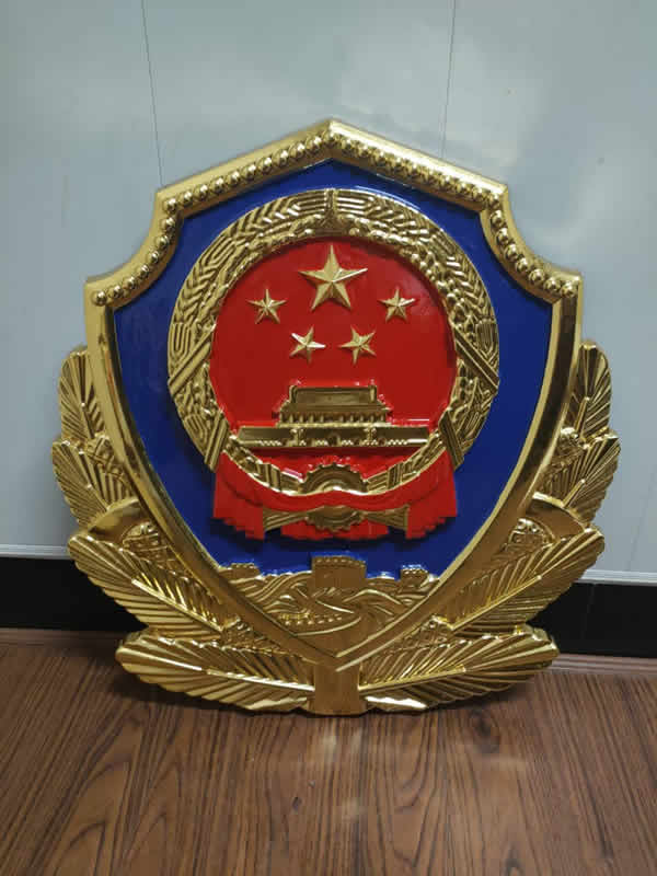 长春贴金警徽厂家