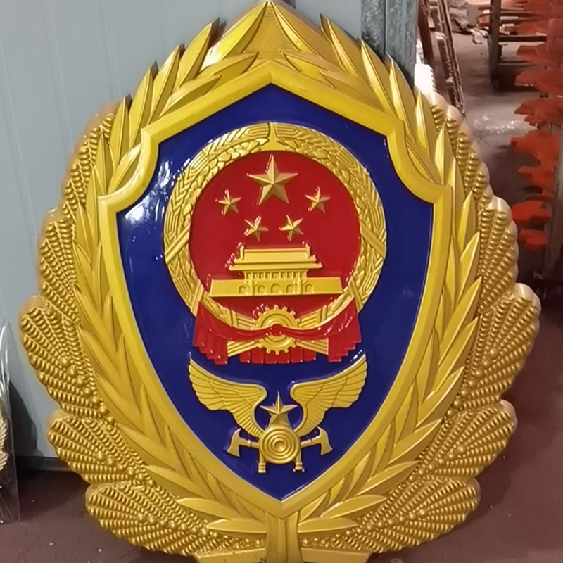 彩金消防警徽生产厂家
